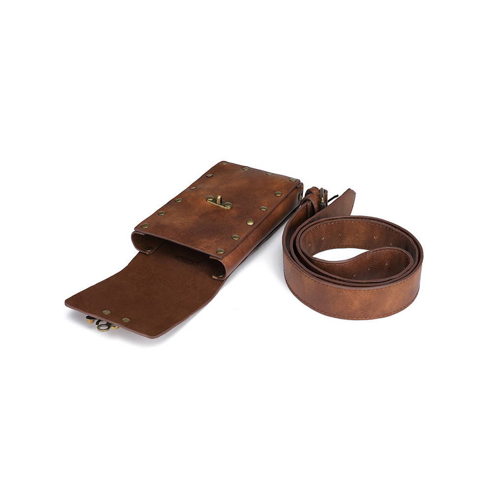 Vintage Steampunk Flap Waist Bag