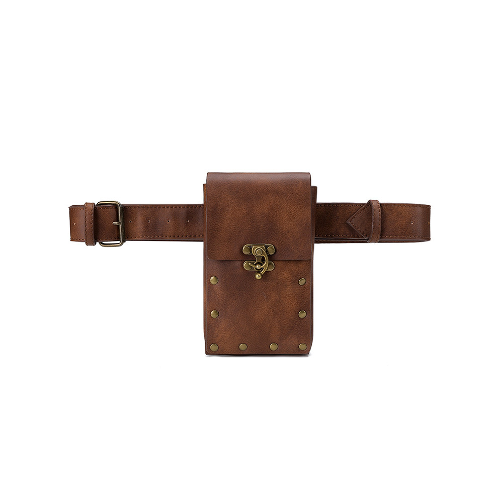 Vintage Steampunk Flap Waist Bag