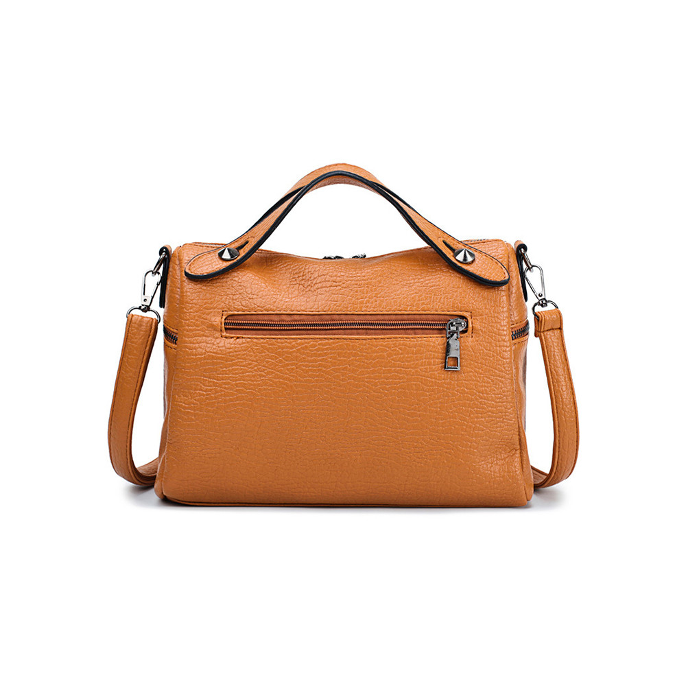 Vintage Studded Nubuck Patchwork Doctor Bag