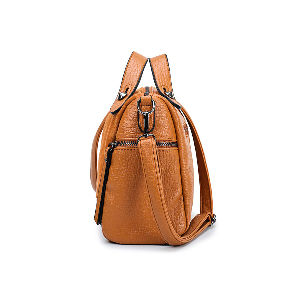 Vintage Studded Nubuck Patchwork Doctor Bag