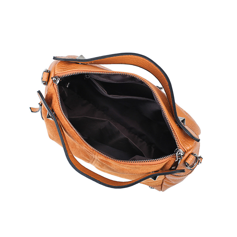 Vintage Studded Nubuck Patchwork Doctor Bag
