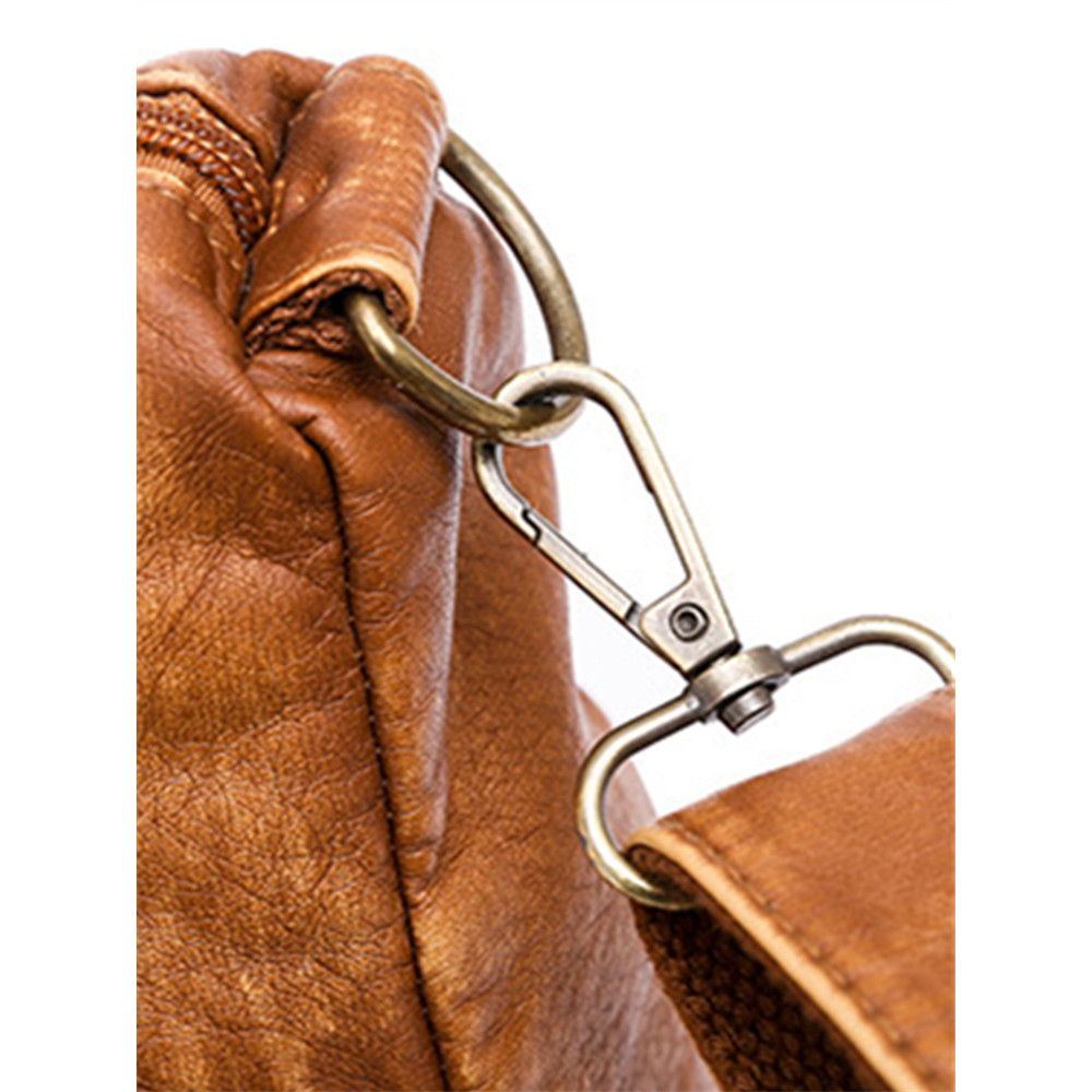 Vintage Washed Studded Utility Crossbody Shoulder Bag