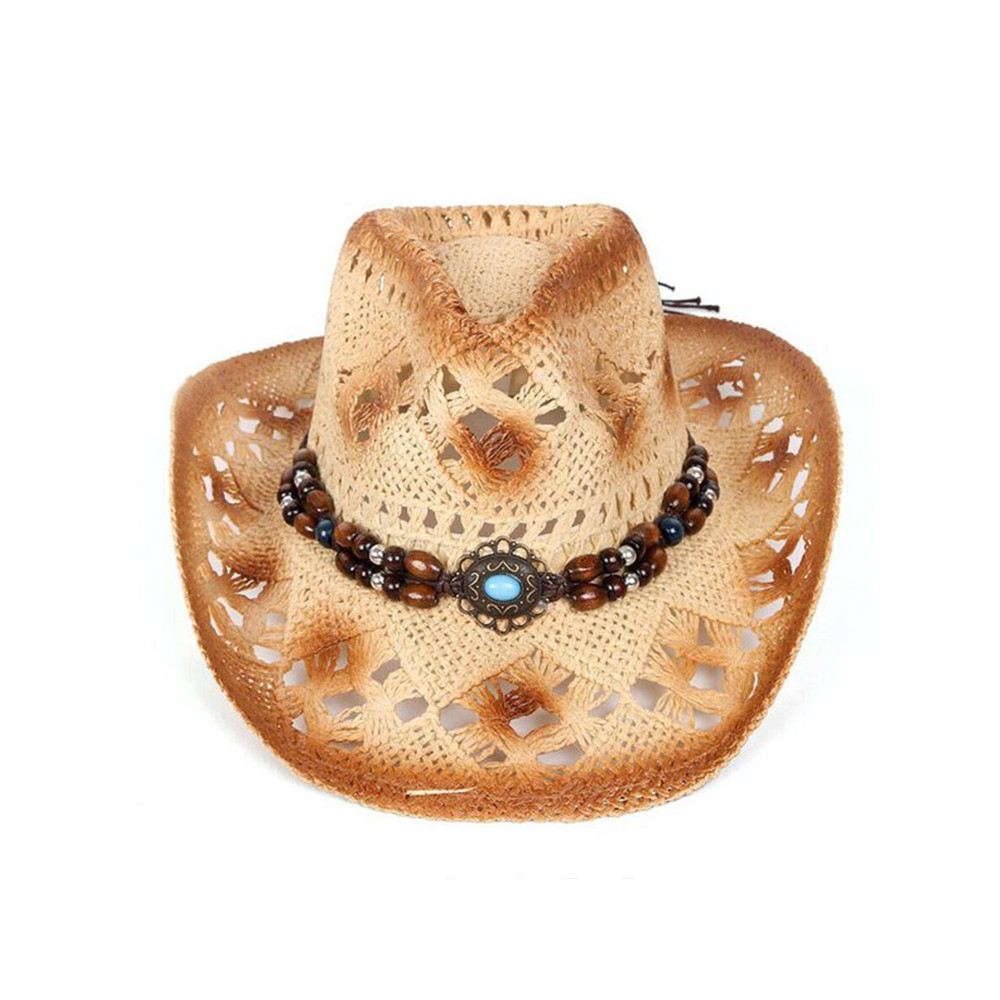 Western Vintage Denim Hollow Hat