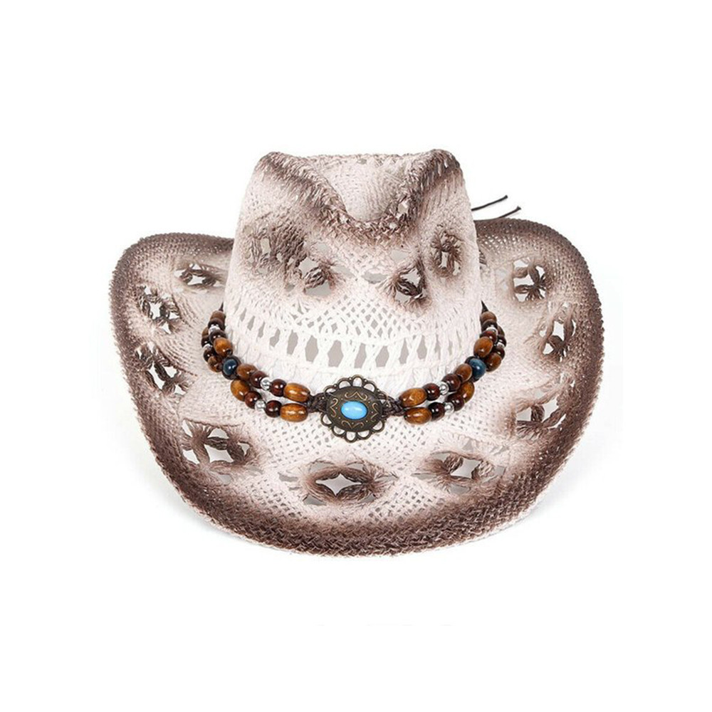 Western Vintage Denim Hollow Hat