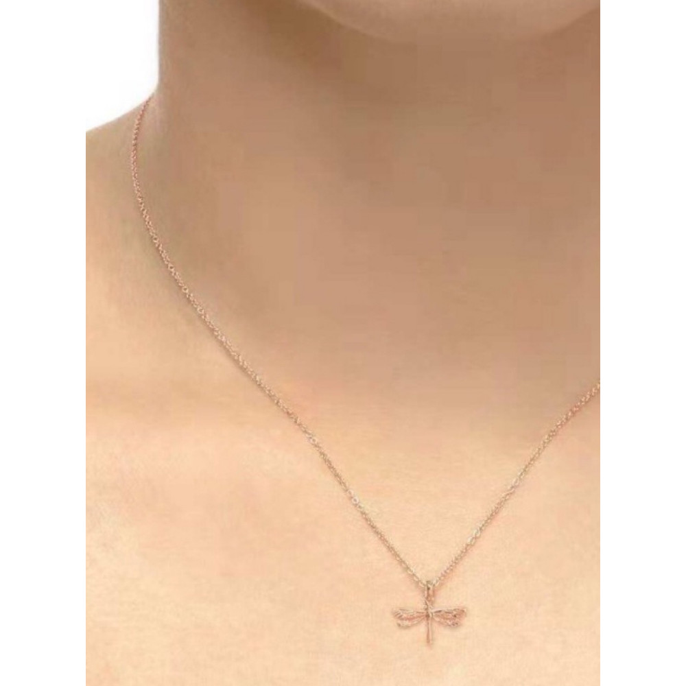 Wish Card Dragon Fly Necklace