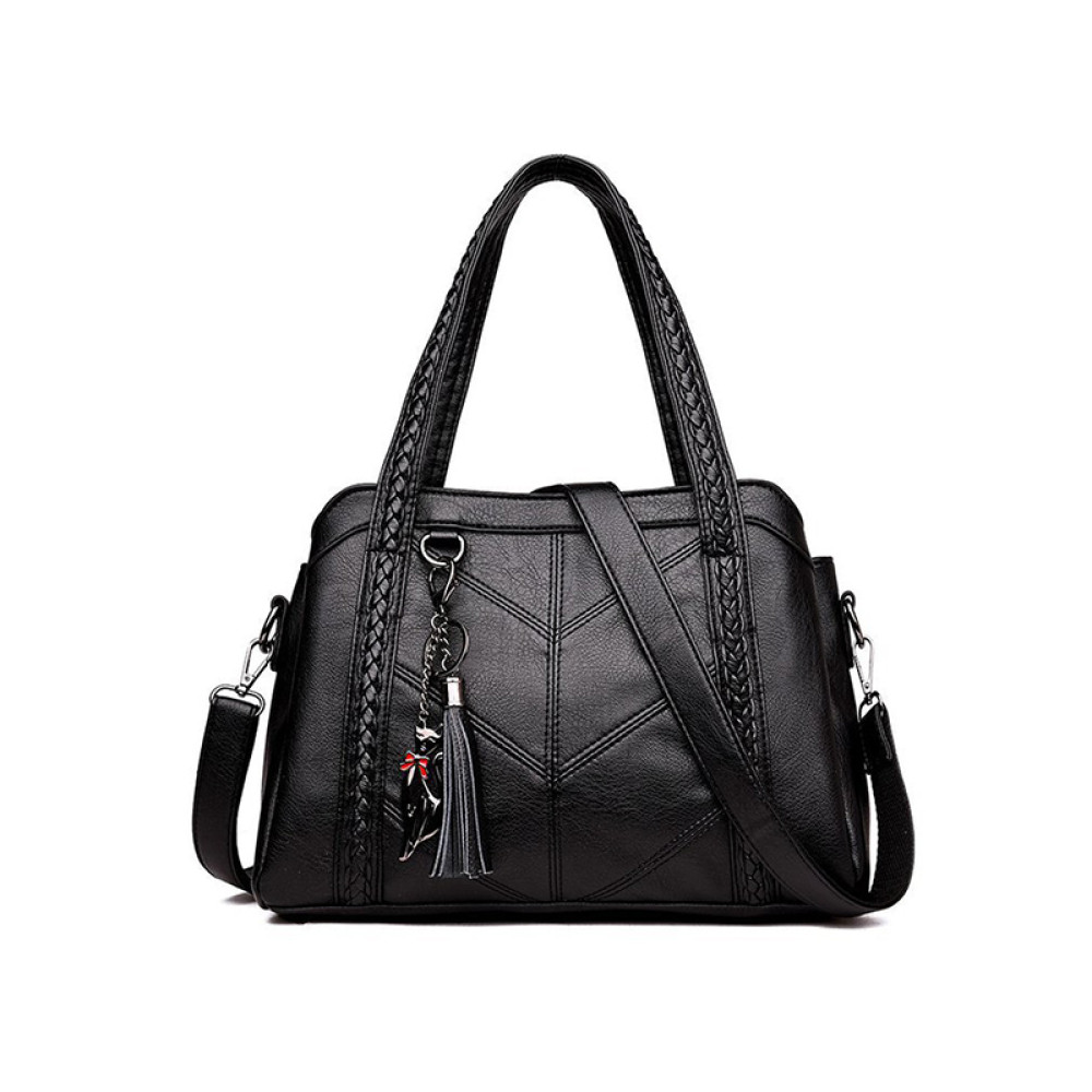 Women Casual Tassel Zip Tote Bags