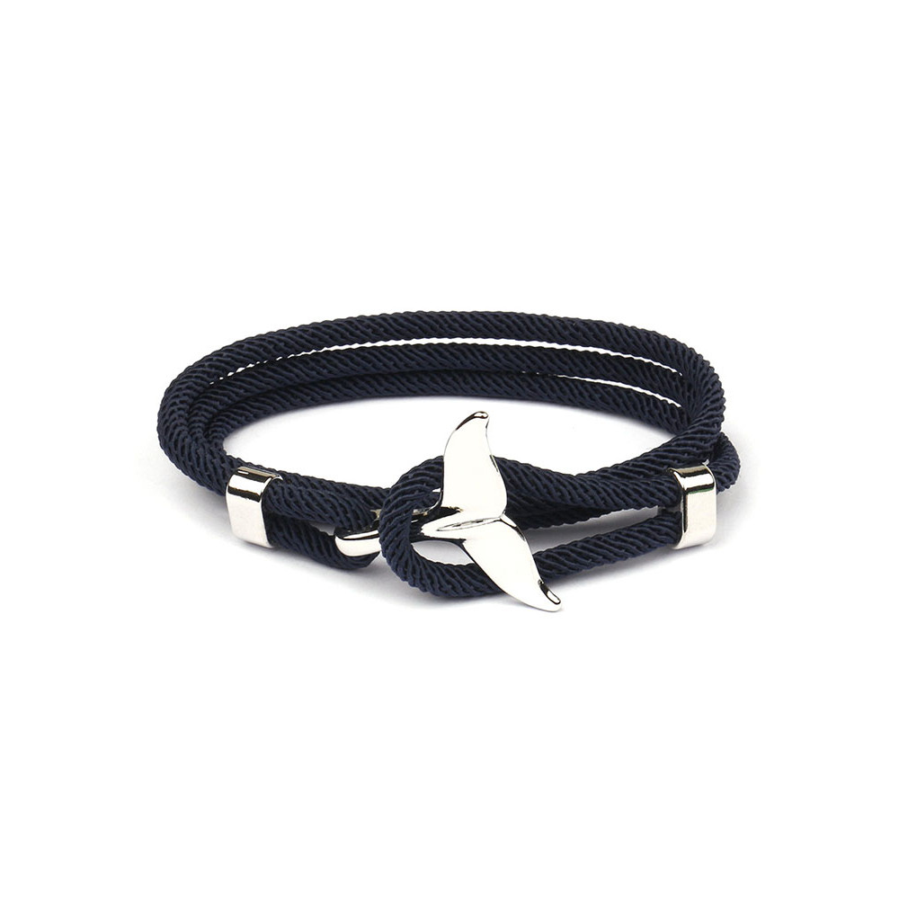 Woven Ocean Whale Tail Bracelet