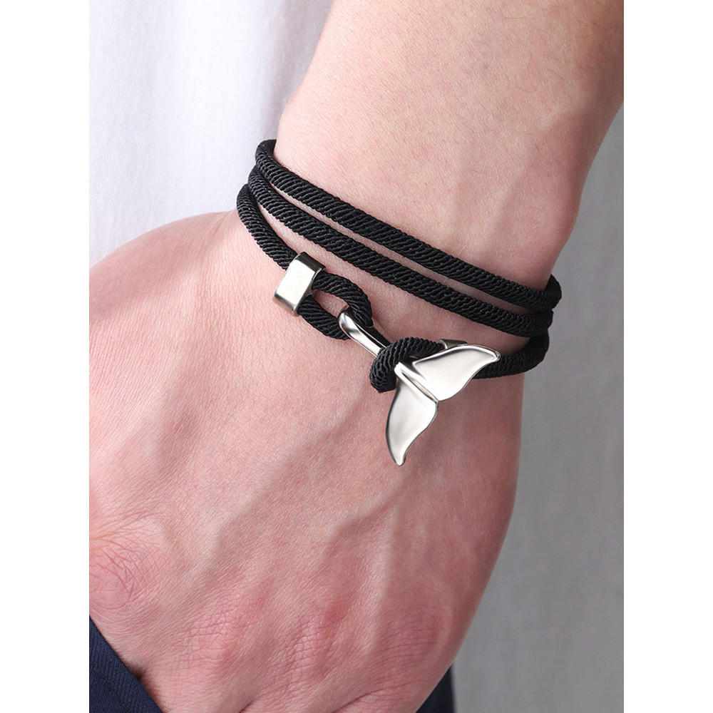 Woven Ocean Whale Tail Bracelet
