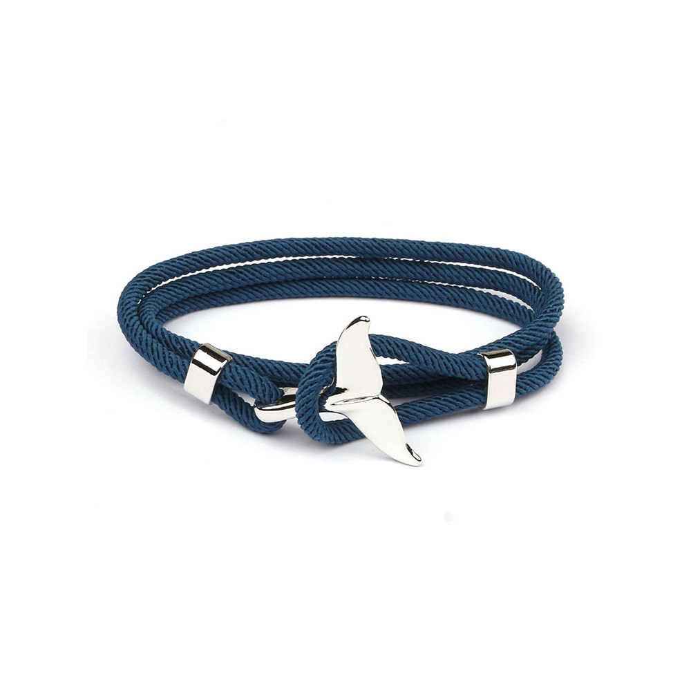 Woven Ocean Whale Tail Bracelet