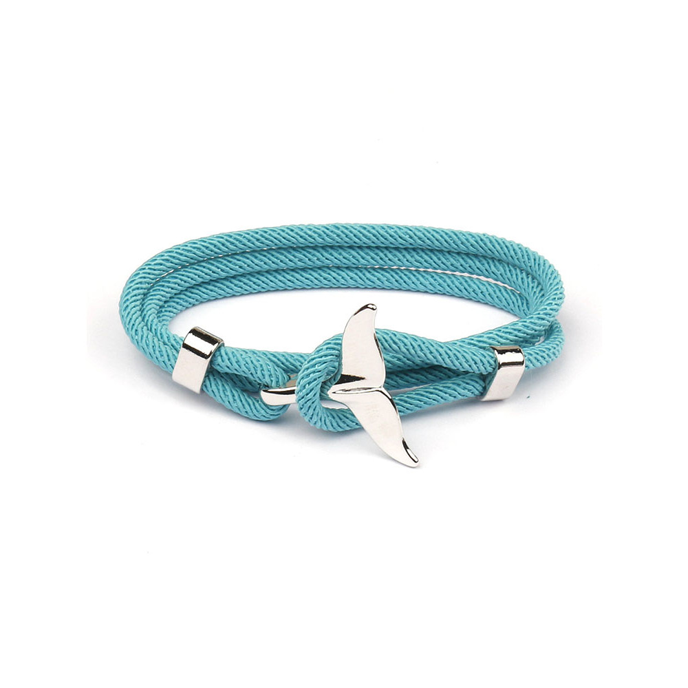 Woven Ocean Whale Tail Bracelet