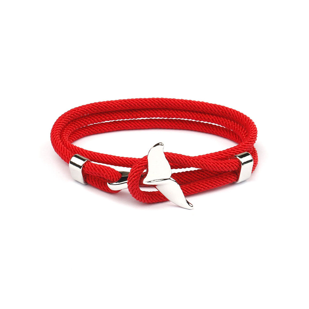 Woven Ocean Whale Tail Bracelet