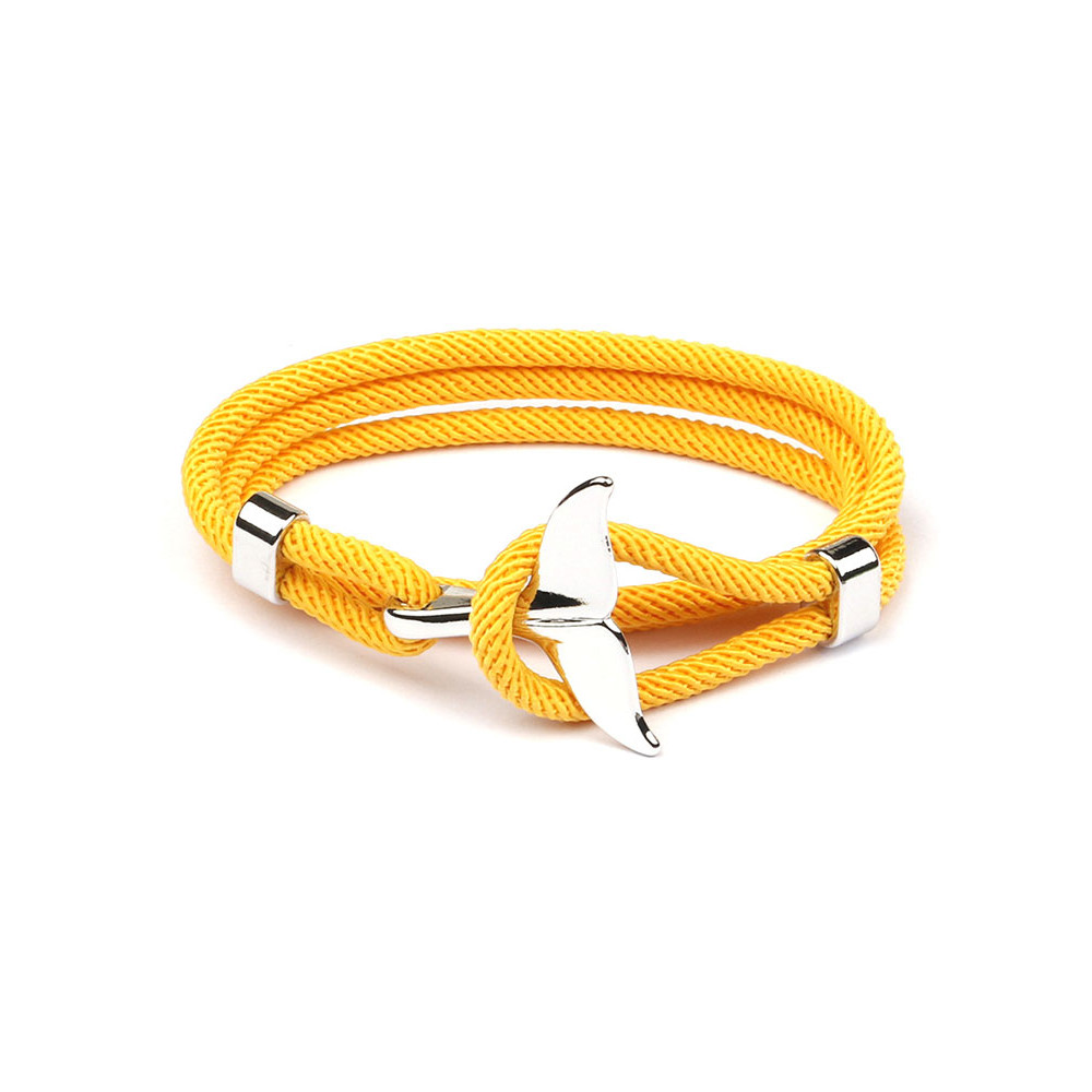 Woven Ocean Whale Tail Bracelet