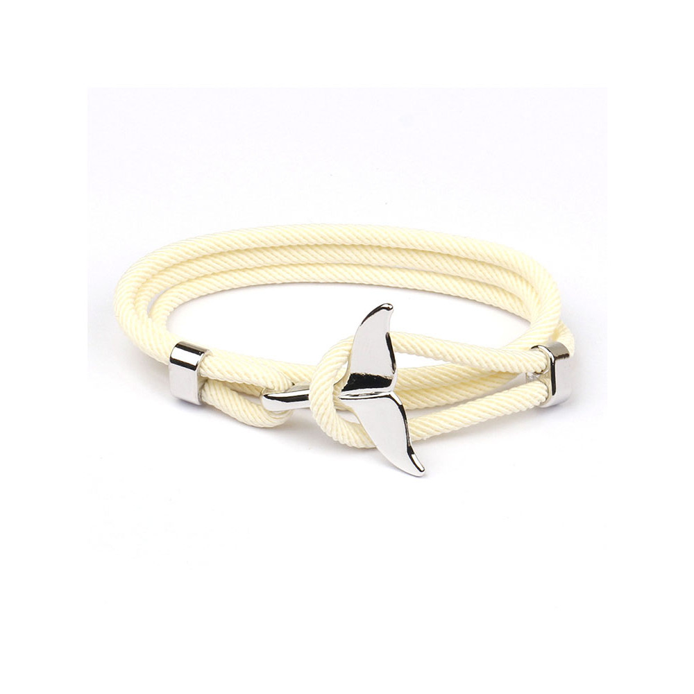 Woven Ocean Whale Tail Bracelet