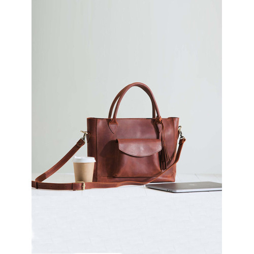 trVintage Handbag Oil Wax Leather Large-Capacity Luggage Bag