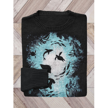 A View from Seabed Cozy Knit Sweater