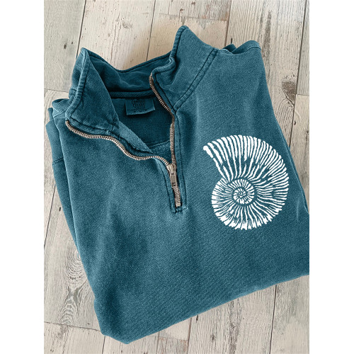 Conch Lino Art Comfy Zip Up Sweatshirt