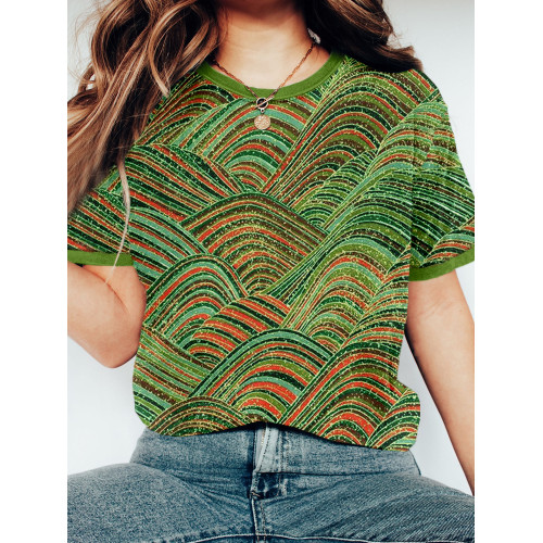 Japanese Washi Art Pattern Vintage T Shirt