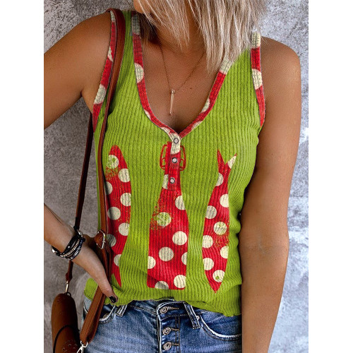 Sardines Forever Pop Art  Button Vest