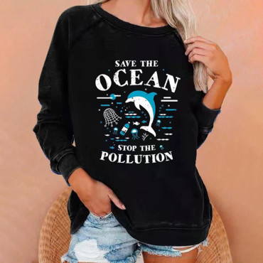 Save The Ocean Stop The Pollution Sweatshirt