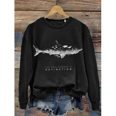 The Real Danger Is Extinction Ocean Protect Sweatshirt