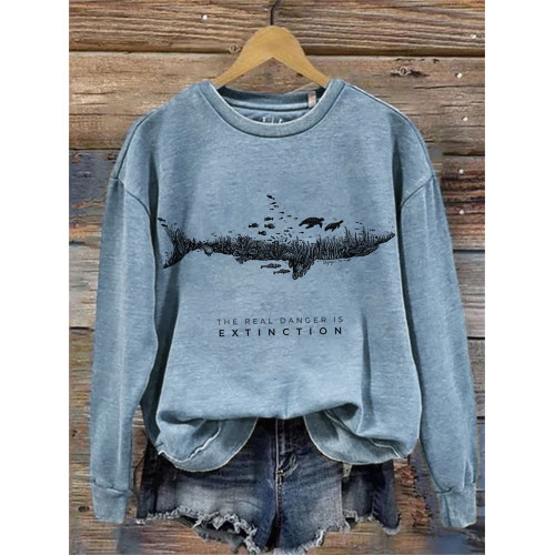 The Real Danger Is Extinction Ocean Protect Sweatshirt
