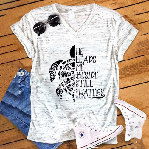 Turtle Vacation Ladies Print T-Shirt