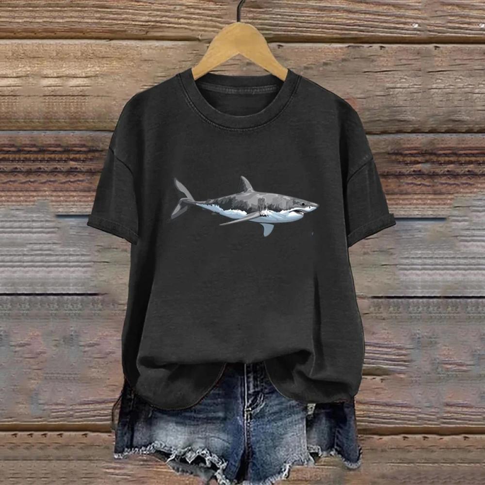 Women's Shark Print T-Shirt