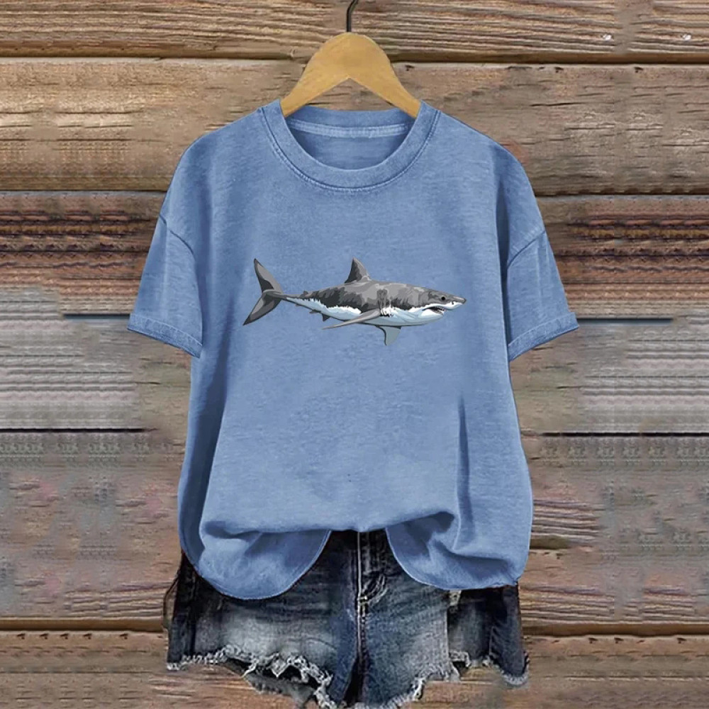 Women's Shark Print T-Shirt