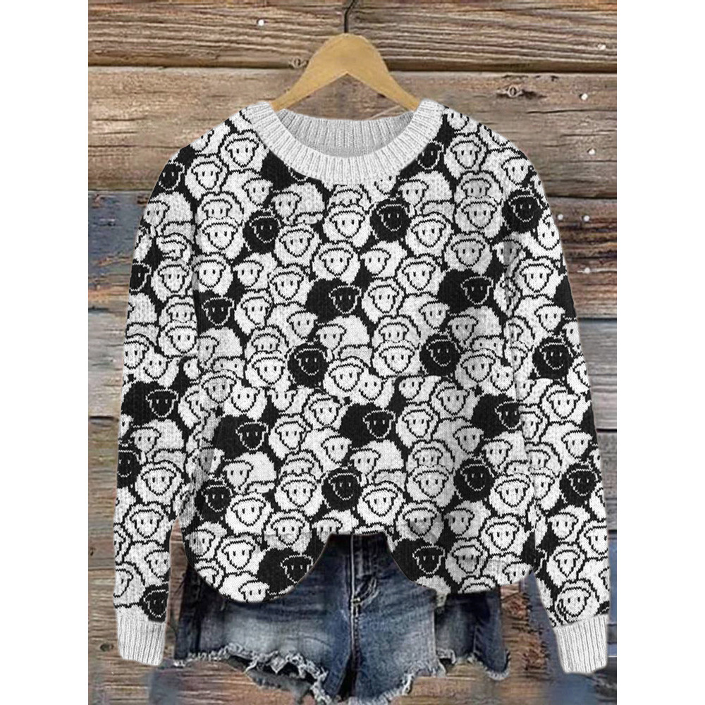Cute Sheep Cozy Soft Knit Sweater