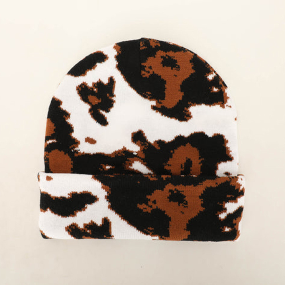 Fashion CowPrint Highland Cow Beanie