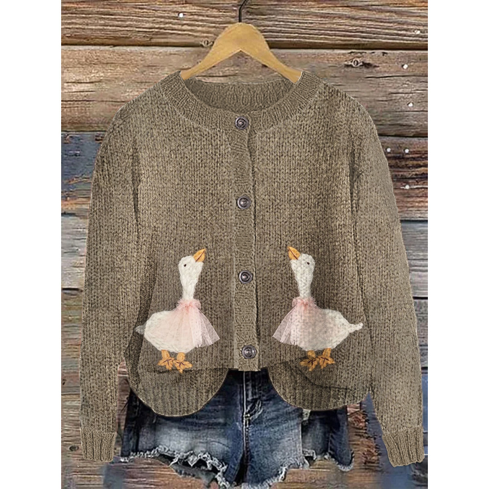 Funny Goose Vintage Cozy Knit Cardigan