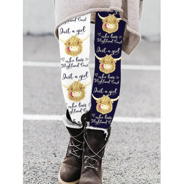 Just A Girl Who Loves Highland Cows Casual Leggings