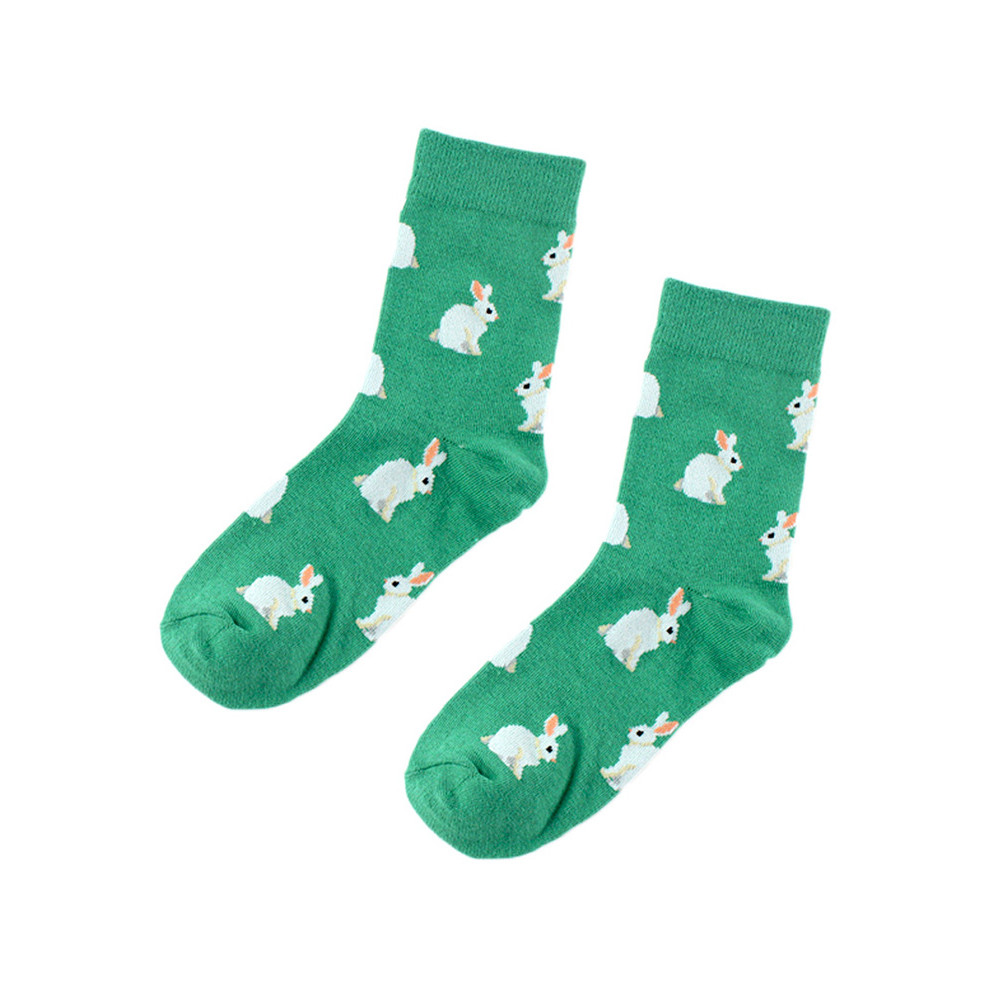 Lovely Animals Pattern Comfy Mid-calf Socks