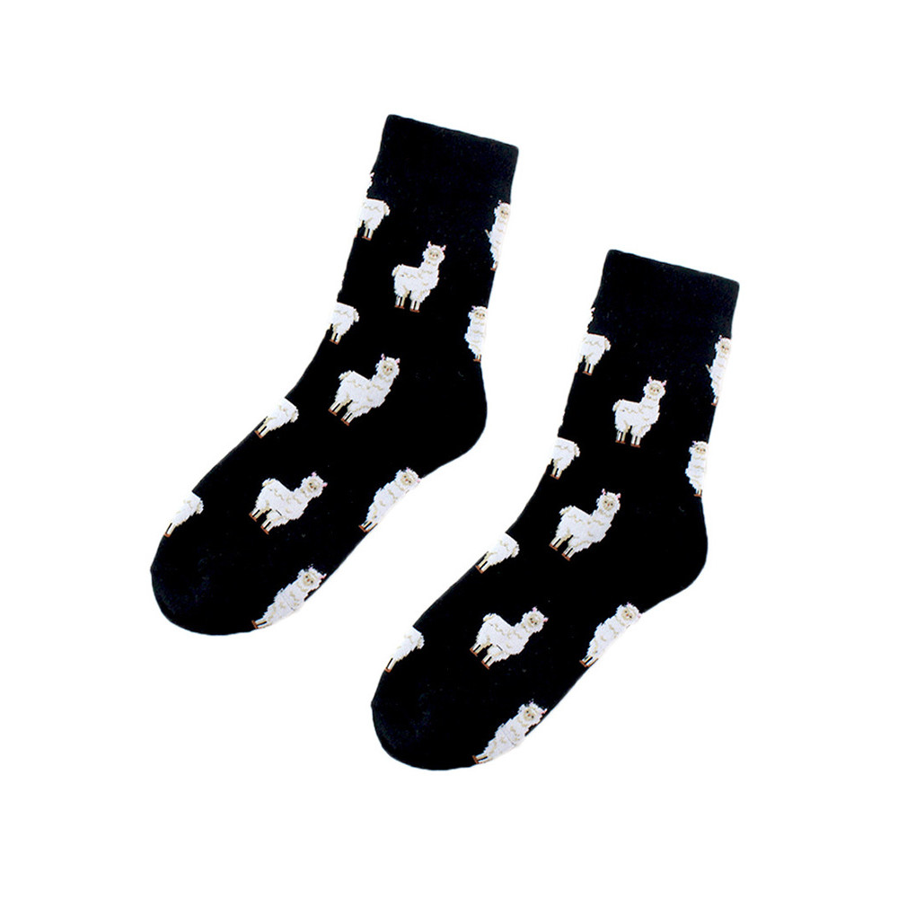 Lovely Animals Pattern Comfy Mid-calf Socks