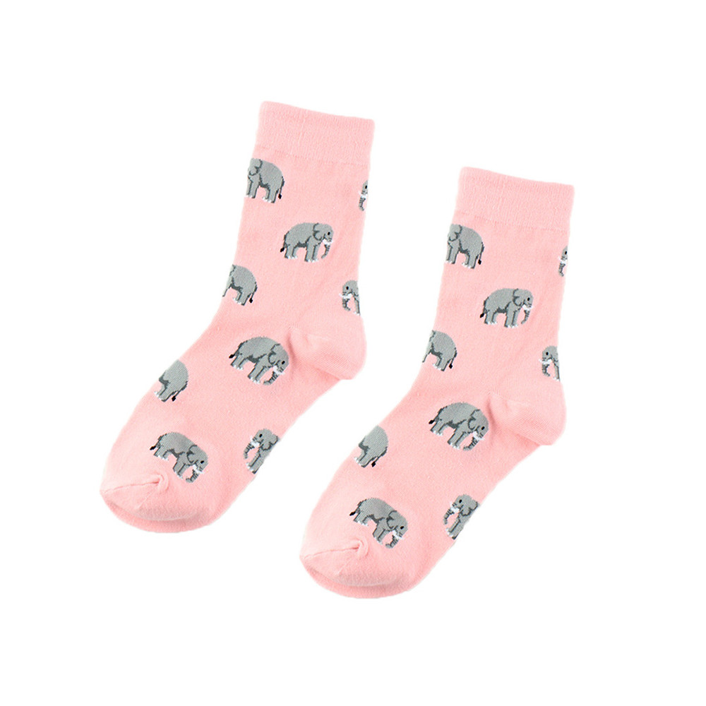 Lovely Animals Pattern Comfy Mid-calf Socks