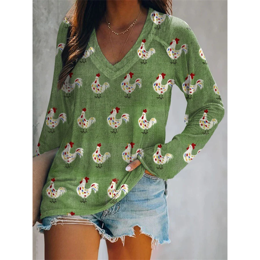 Women's Fun Chick Print T-Shirt