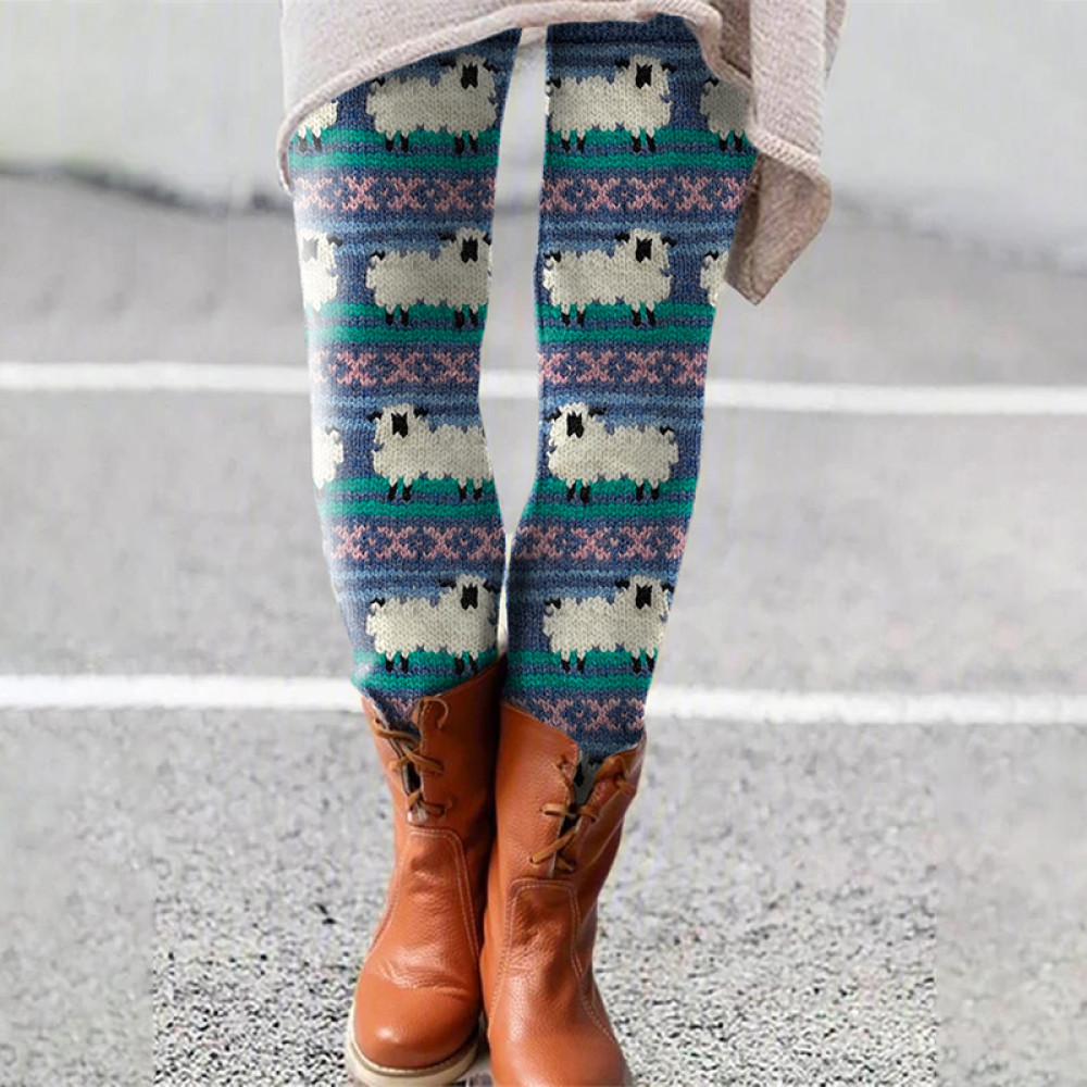 Women's Lovely Sheep Animal Cozy Leggings