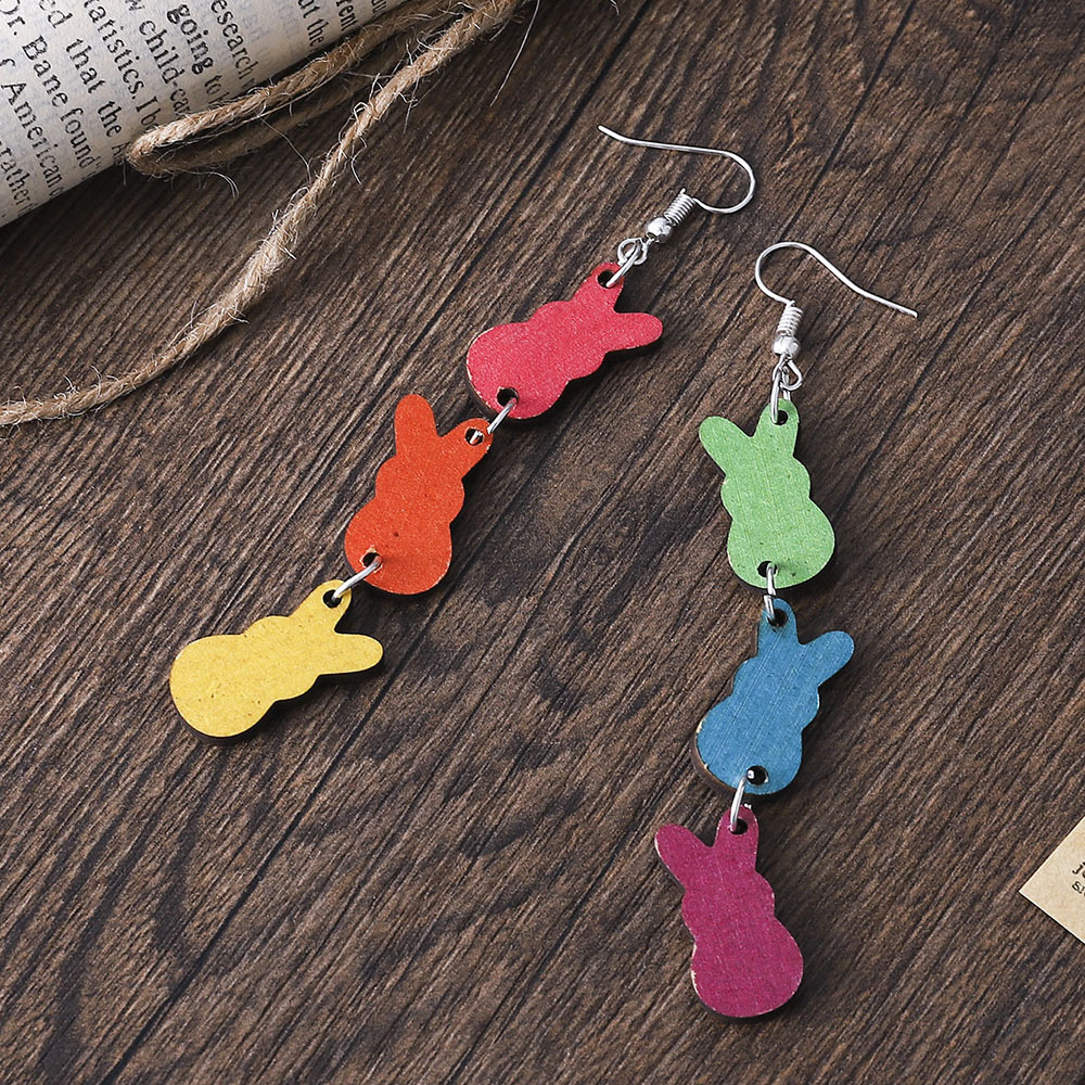 Fashion Colorful Rabbit Earrings