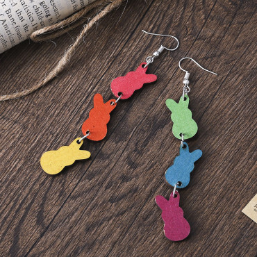 Fashion Colorful Rabbit Earrings