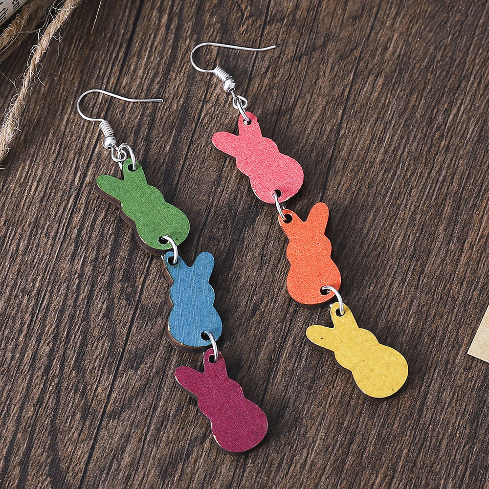 Fashion Colorful Rabbit Earrings