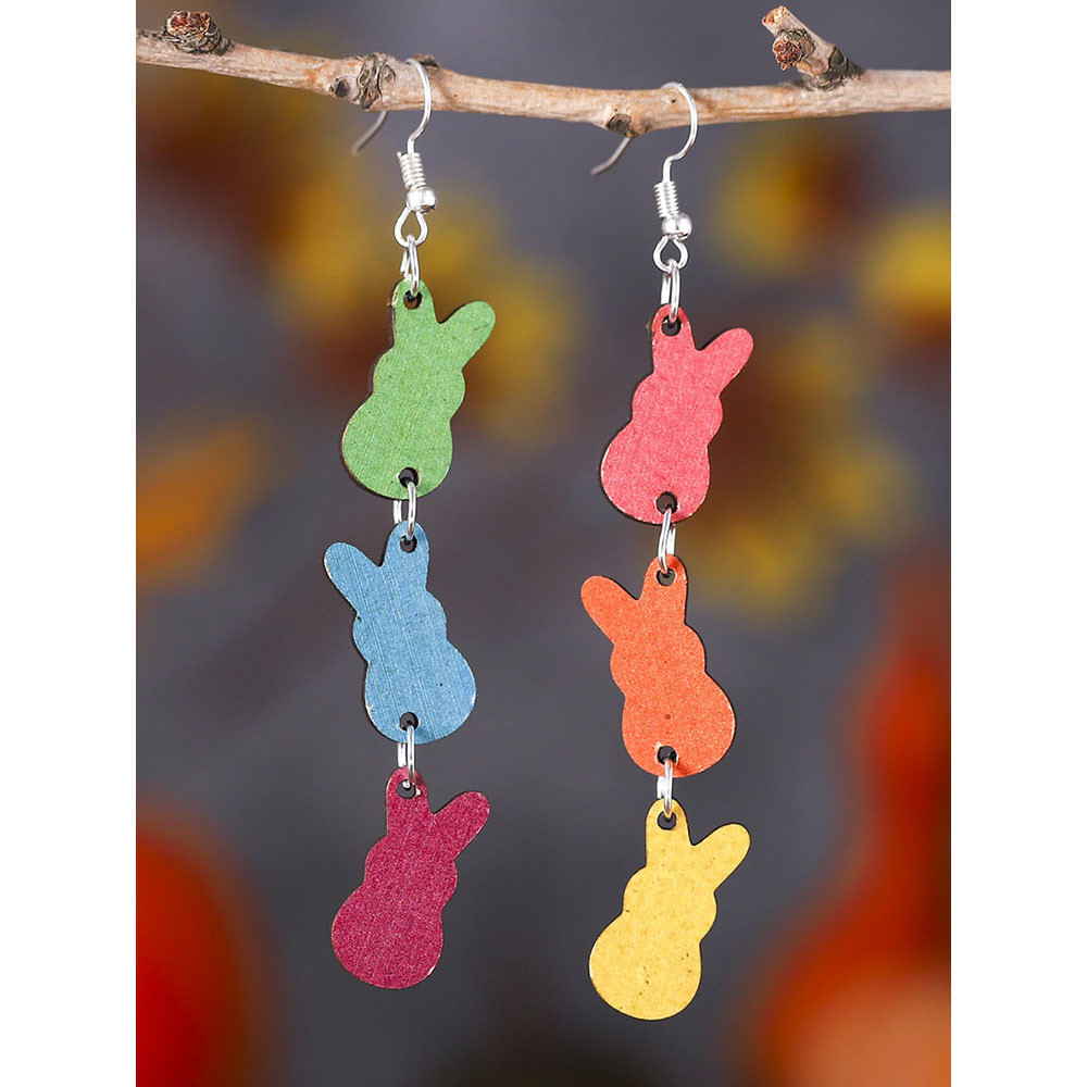 Fashion Colorful Rabbit Earrings