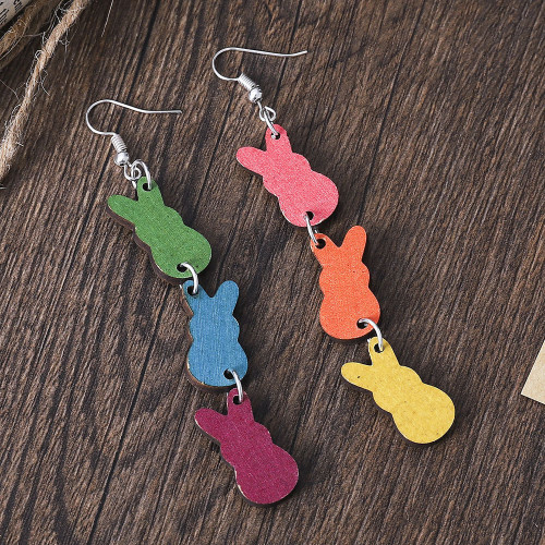 Fashion Colorful Rabbit Earrings