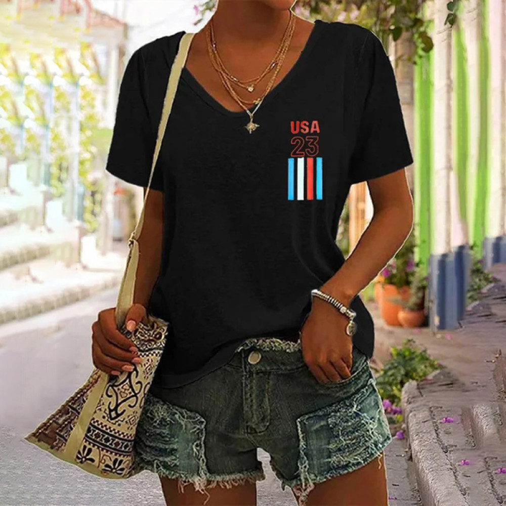2023 US Women's Soccer Supporters Print T-Shirt
