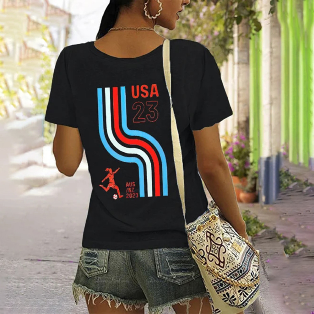 2023 US Women's Soccer Supporters Print T-Shirt