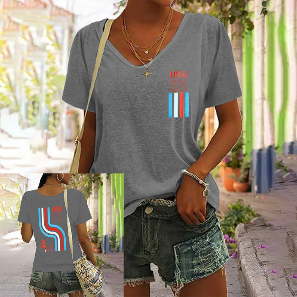 2023 US Women's Soccer Supporters Print T-Shirt