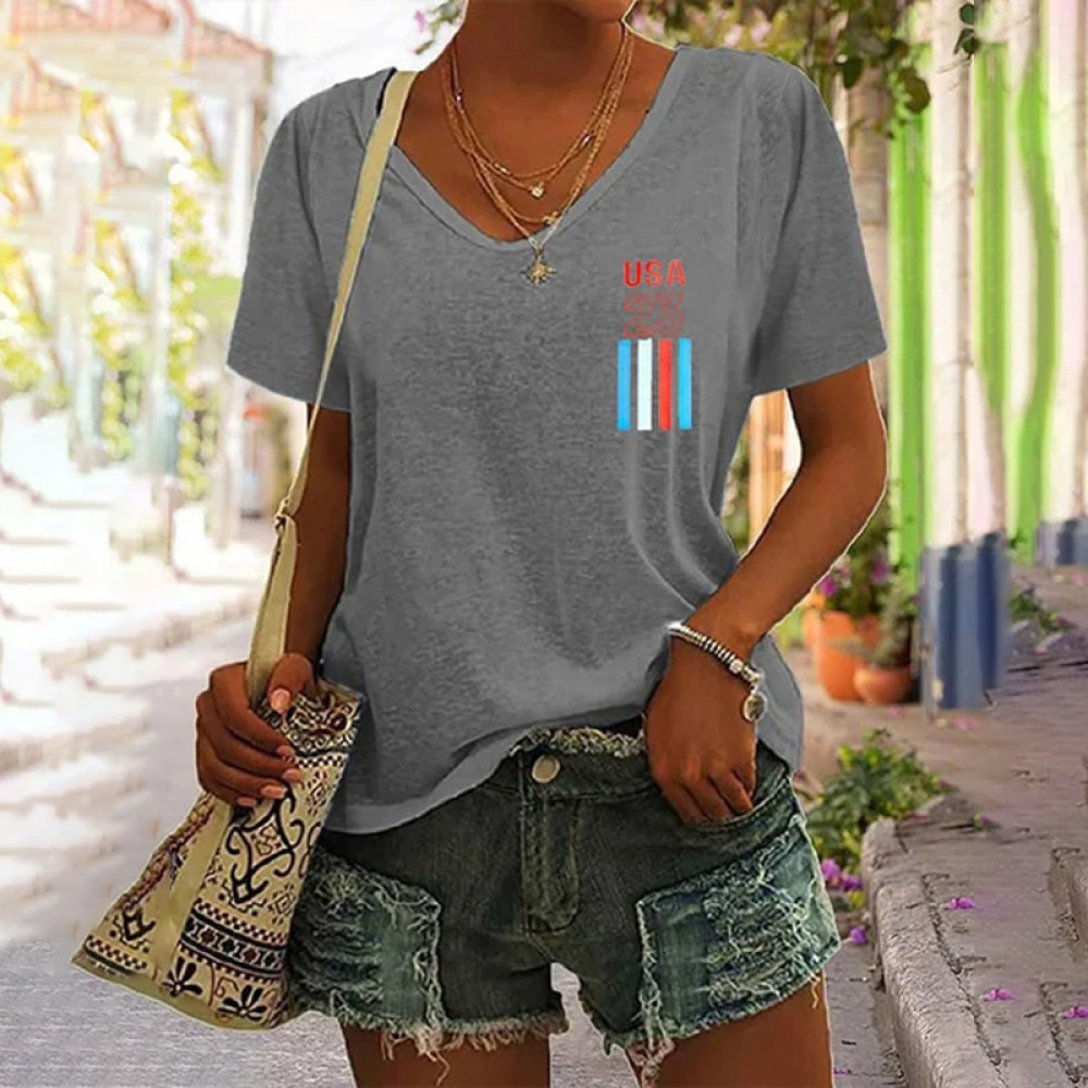 2023 US Women's Soccer Supporters Print T-Shirt