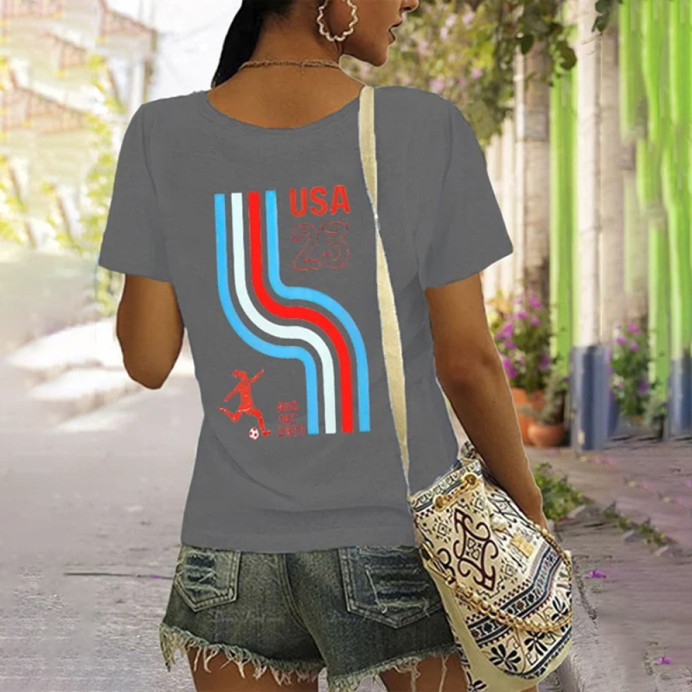 2023 US Women's Soccer Supporters Print T-Shirt