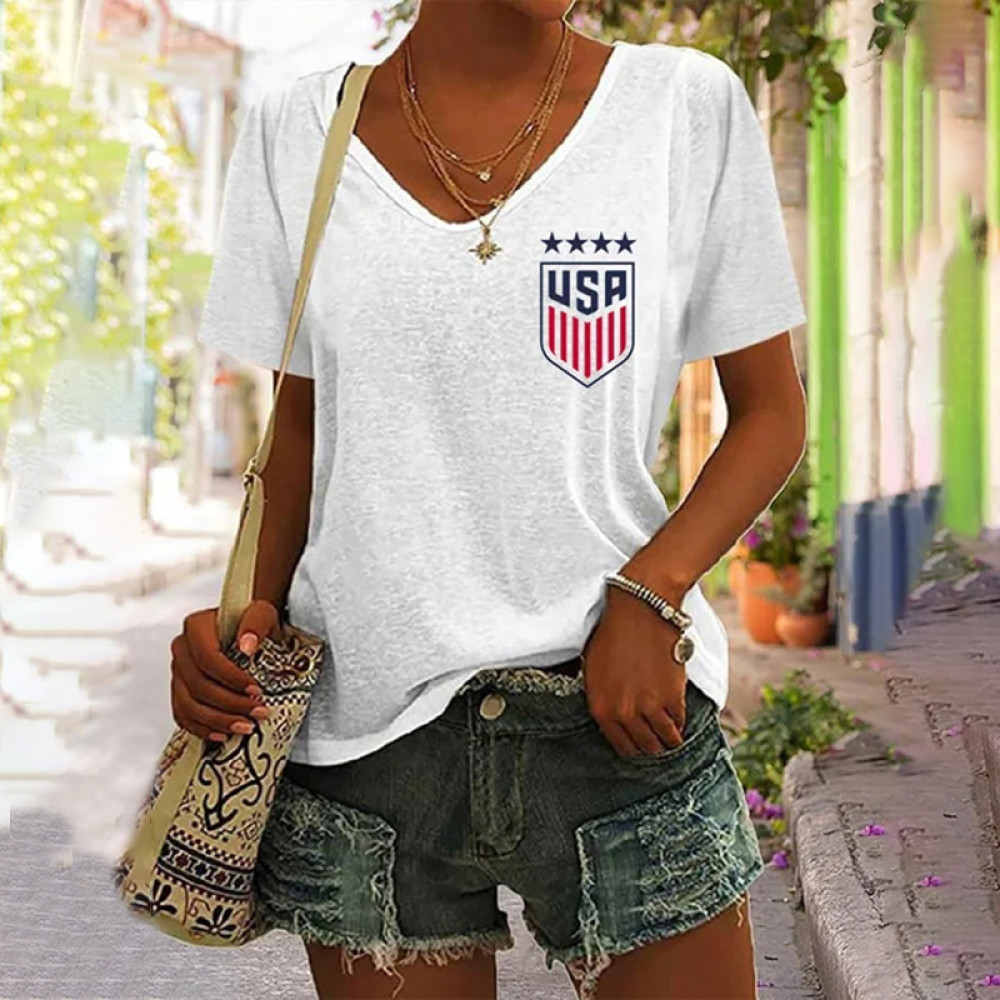 2023 Women's Football Supporters Print T-Shirt