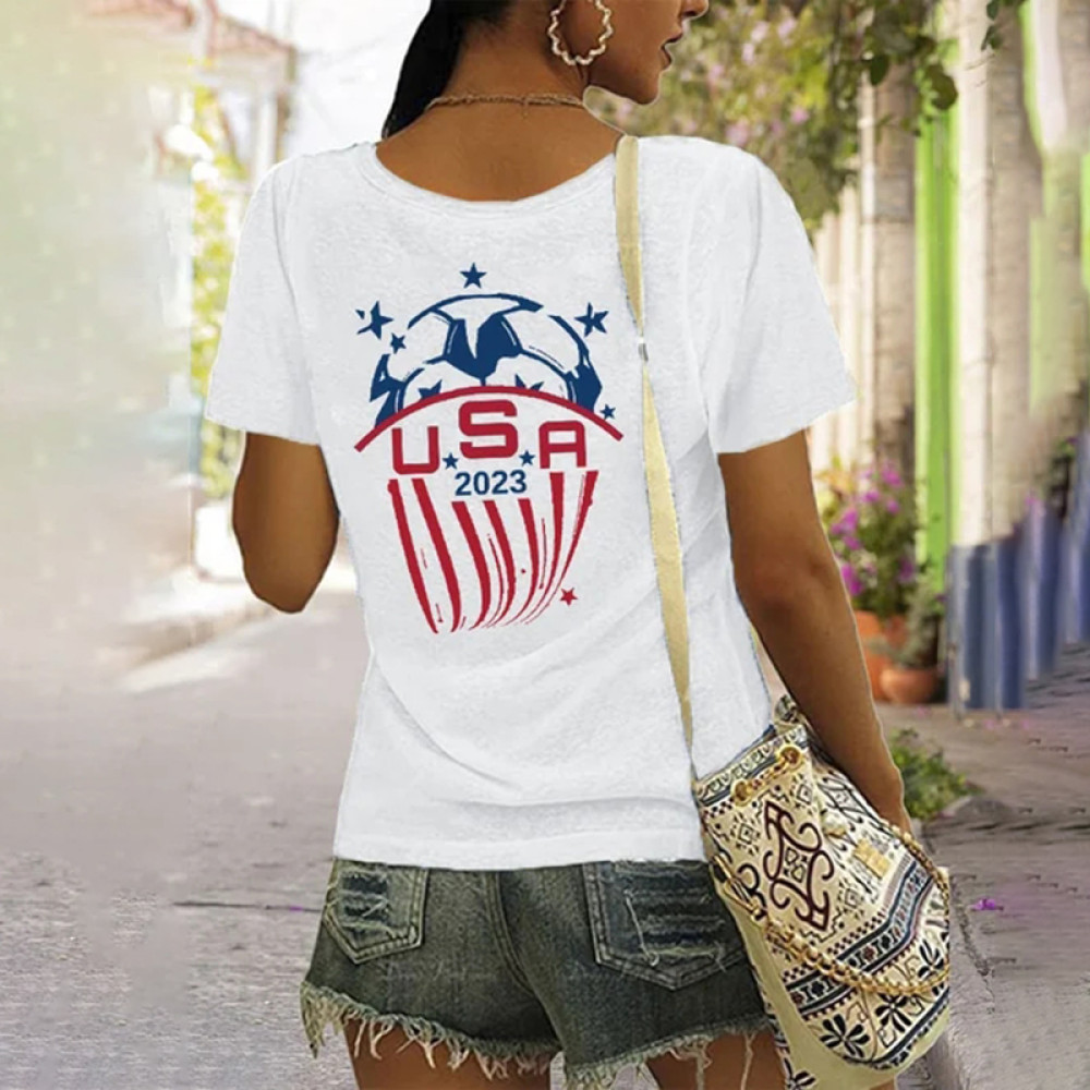 2023 Women's Football Supporters Print T-Shirt
