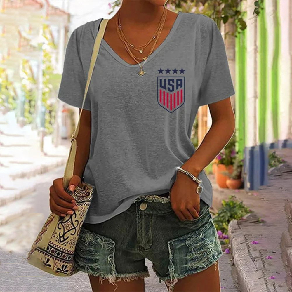 2023 Women's Football Supporters Print T-Shirt